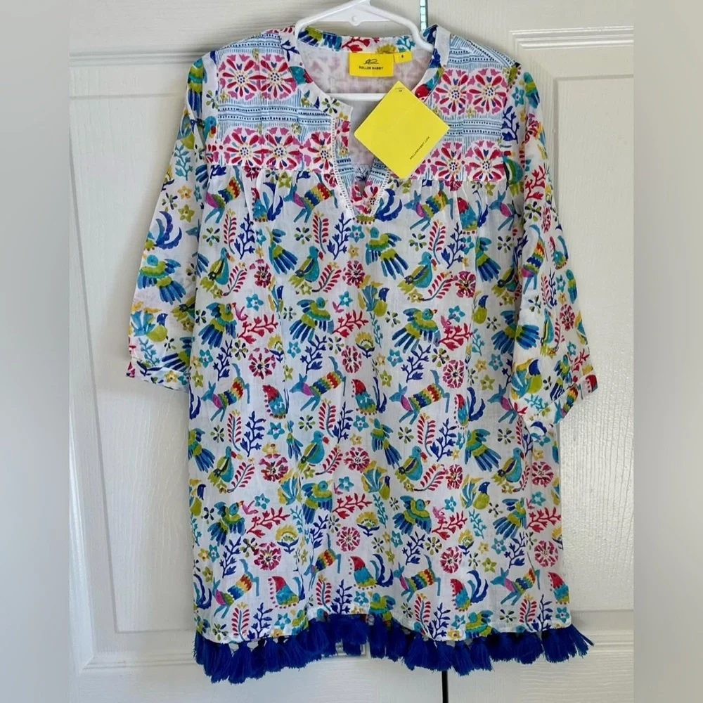 NWT Roller Rabbit tunic coverup size 6